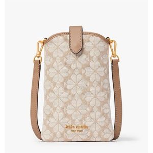 KATE SPADE Flower Jacquard North South Crossbody
